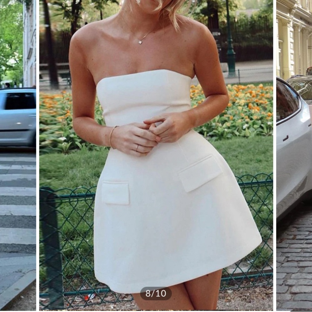 Commense Clothing Solid Tube Mini Dress